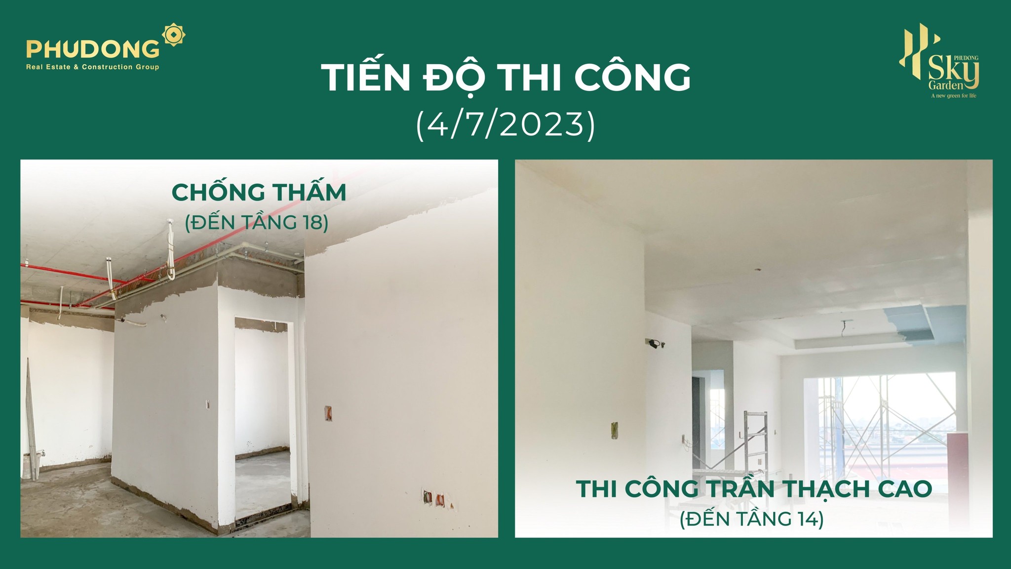 Tiến độ thi công mới nhất