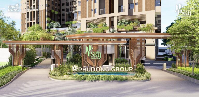 Phối cảnh cổng chào Phú Đông Sky Garden