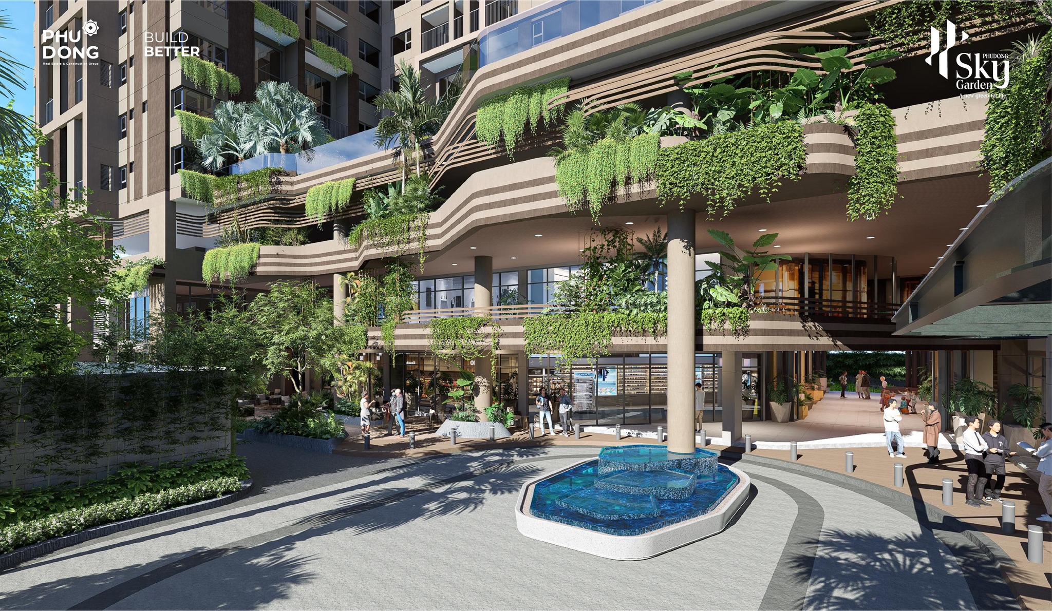Phối cảnh cổng chào Phú Đông Sky Garden
